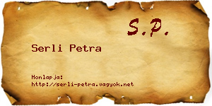Serli Petra névjegykártya